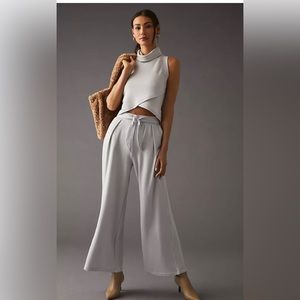 Daily Practice by Anthropology Tie front Pants and Cowl neck top XXS